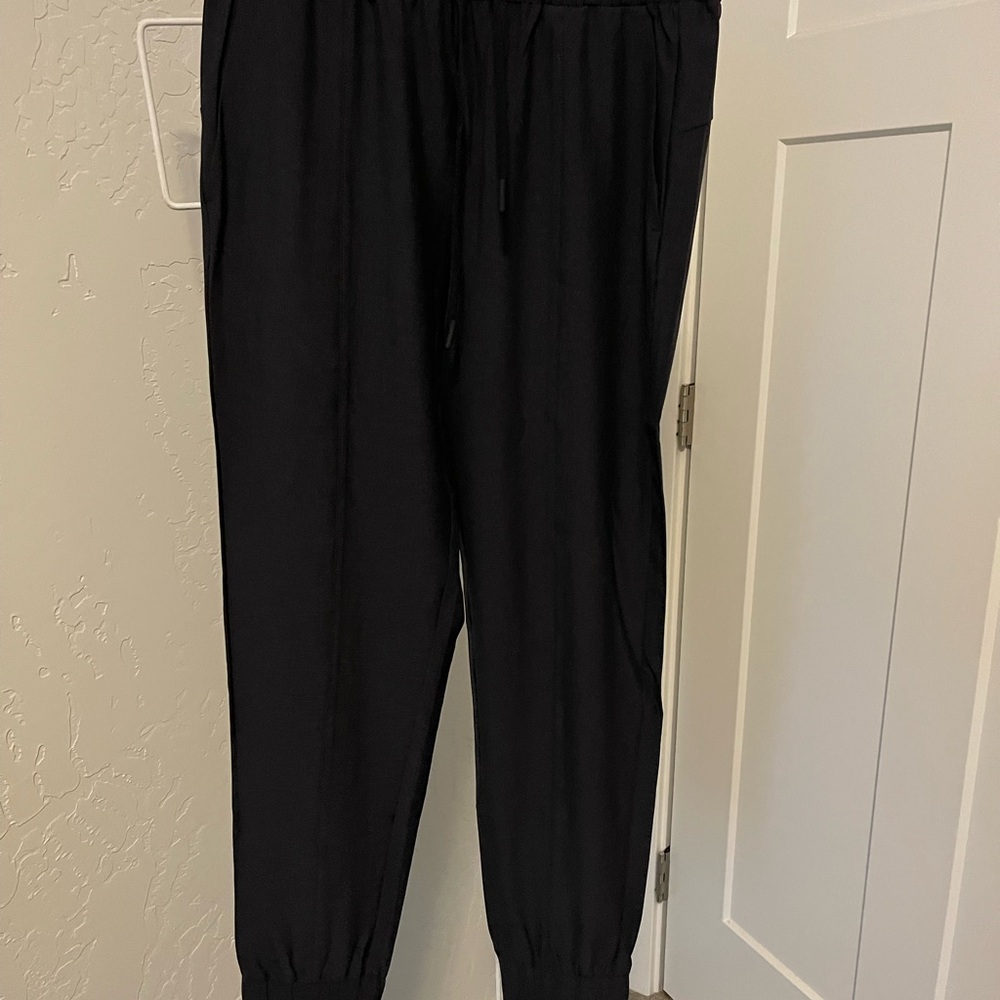 ZYIA Black Drawstring Track Joggers